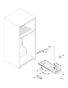 FF SECTION Diagram and Parts List for GTRC0GAZARWW  General Electric Refrigerator