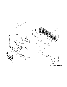 Freezer section Diagram and Parts List for PWE23KYNDFS  General Electric Refrigerator