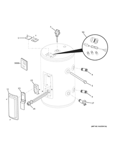 Part Location Diagram of WS15X22925 GE T-P VALVE