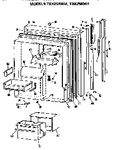 Part Location Diagram of WR2X8151 GE SHIELD ASM.