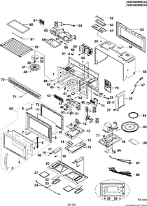 Part Location Diagram of WB55M506 GE NO LONGER AVAILABLE