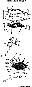 Unit Parts Diagram and Parts List for SSD11CGBLWH  Hotpoint Refrigerator