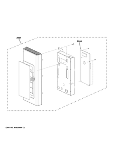 Control Parts Diagram and Parts List for JNM3184DP9BB  General Electric Microwave