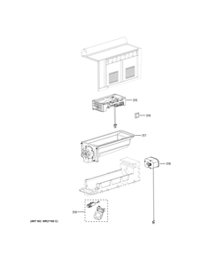 ICE MAKER & DISPENSER Diagram and Parts List for G6S28TSLBSS  General Electric Refrigerator