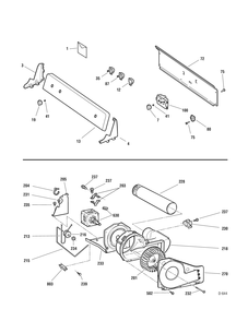 CONTROL PANEL Diagram and Parts List for PSXR373EH7WW  General Electric Dryer