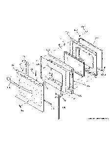Door Diagram and Parts List for PB911SJASS  General Electric Range