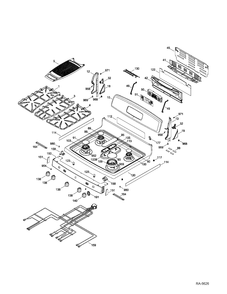 Part Location Diagram of WS01F00421 GE HARNESS BACKGUARD