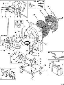 UNIT PARTS Diagram and Parts List for CMDD50WW1  General Electric Dehumidifier