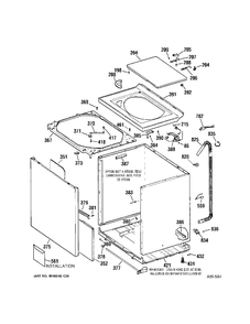 Part Location Diagram of WH42X10415 GE CONTROL PANEL Assembly
