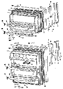 Doors Diagram and Parts List for TBX18LKB  General Electric Refrigerator
