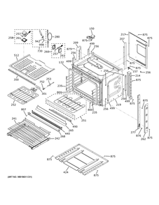 Body Parts Diagram and Parts List for ZTS90DPSN3SS  General Electric Wall Oven