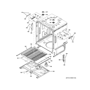 Body Parts (2) Diagram and Parts List for ZDT925SPNCSS  General Electric Dishwasher