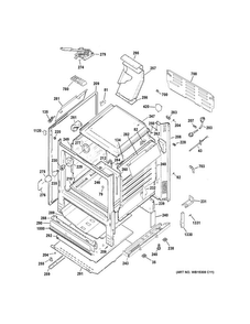Body Parts Diagram and Parts List for JGB645EEK1ES  General Electric Range
