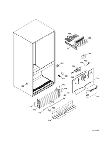 FZ FUNCTIONAL PARTS Diagram and Parts List for GDR23DSEARBS  General Electric Refrigerator