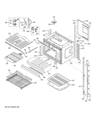 Part Location Diagram of WB07X31853 GE White Slate Vertical Side Trim