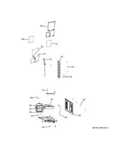 Machine Compartment Diagram and Parts List for GBE17HYRBFS  General Electric Refrigerator