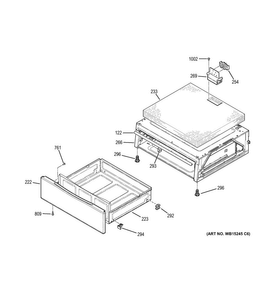 Warming Drawer Diagram and Parts List for PHB920EJ1ES  General Electric Range
