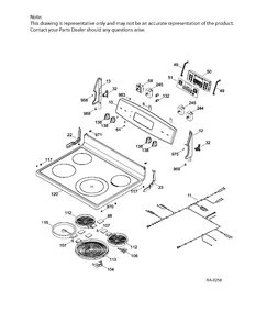 Part Location Diagram of WS01L11537 GE TRIM CONTROL
