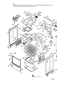 BODY PARTS Diagram and Parts List for CBC980ST5SS  General Electric Range