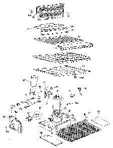 Unit Parts Diagram and Parts List for TBX19ZKE  General Electric Refrigerator
