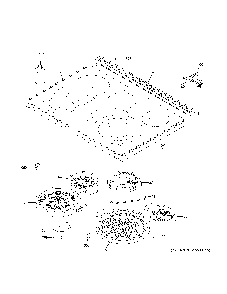 Cooktop Diagram and Parts List for PSS93YP1FS  General Electric Range