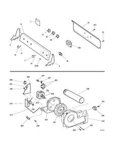 CONTROLS-DRIVE Diagram and Parts List for GMMP280ED0WS  General Electric Dryer