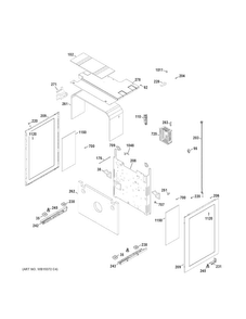 Body Parts Diagram and Parts List for JGB850SEF3SS  General Electric Range