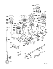 Part Location Diagram of DEL003039 GE Retaining ring