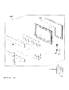 Door Parts Diagram and Parts List for JVM3160RF8SS  General Electric Microwave