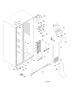 FZ SECTION Diagram and Parts List for GSRC3QGXHFWW  General Electric Refrigerator