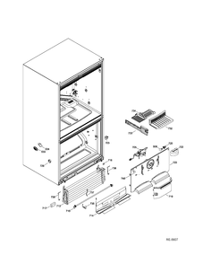 FZ FUNCTIONAL PARTS Diagram and Parts List for PDR20KGEARWW  General Electric Refrigerator