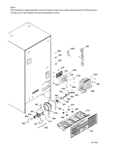 SEALED SYSTEM & MOTHERBOARD Diagram and Parts List for GBE21ASKAKSS  General Electric Refrigerator