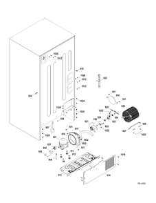SYSTEM Diagram and Parts List for MBRC0GAXERWW  General Electric Refrigerator