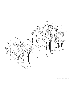 Large Door Assembly Diagram and Parts List for ZDP484NGT1SS  General Electric Range