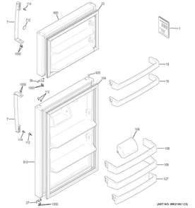 Part Location Diagram of WR12X48765 GE SRV COMMON HANDLE