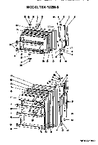 Doors Diagram and Parts List for TBX18ZHB  General Electric Refrigerator