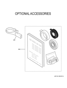 Optional Accessories Diagram and Parts List for ZHU36RDP3BB  General Electric Cooktop