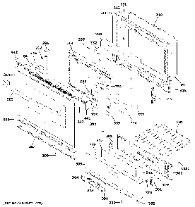 Door And Drawer Parts Diagram and Parts List for JGBS61DP2BB  General Electric Range
