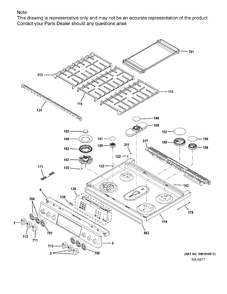 CONTROL PANEL & COOKTOP Diagram and Parts List for PCGS930EEL1ES  General Electric Range
