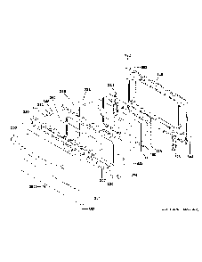 Lower Door Diagram and Parts List for JGSS86SP2SS  General Electric Range