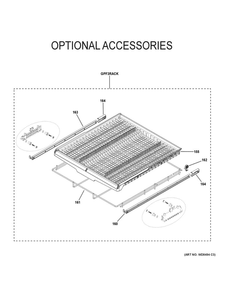Optional Accessories Diagram and Parts List for CDT855P2N0S1  General Electric Dishwasher