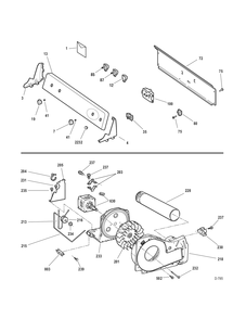 CONTROLS-BLOWER Diagram and Parts List for GMMP300EM2WS  General Electric Dryer