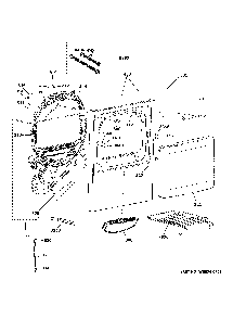Front panel & door Diagram and Parts List for GTD84ECPN1DG  General Electric Dryer