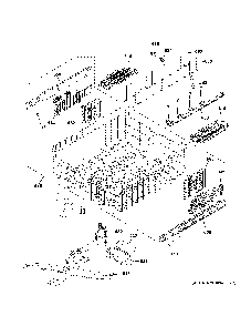 Upper rack assembly Diagram and Parts List for CDT845M5N2S5  General Electric Dishwasher