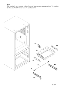 FZ SECTION BASKETS Diagram and Parts List for GNE25DGKAKWW  General Electric Refrigerator