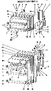 Doors Diagram and Parts List for TBX18KFB  General Electric Refrigerator