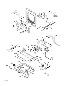 LID AND CONTROLS Diagram and Parts List for C978-97322310  General Electric Washer