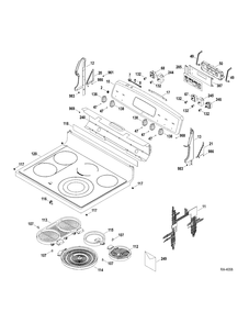 CONTROLS-COOKTOP Diagram and Parts List for JCBP84SP2SS  General Electric Range