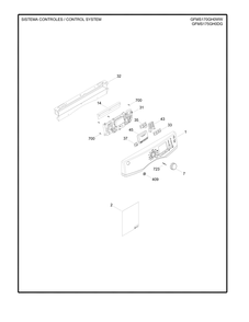 Control System Diagram and Parts List for GMR02BANACW  General Electric Dryer