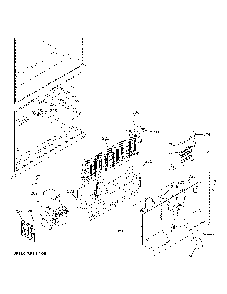 Freezer Section Diagram and Parts List for GDE21EGKVRWW  General Electric Refrigerator